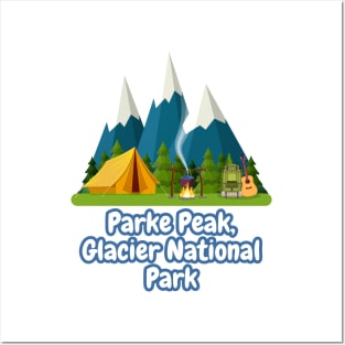 Parke Peak, Glacier National Park Posters and Art